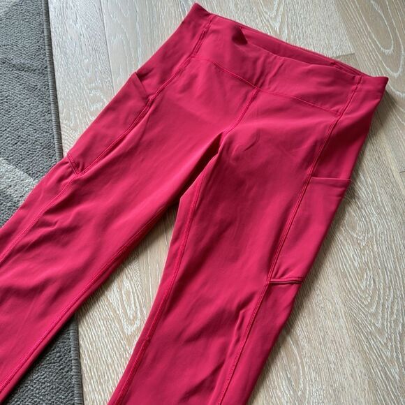 lululemon Speed Up Tights Luxtreme 28" Fuchsia Pink Sz6 - Picture 7 of 13